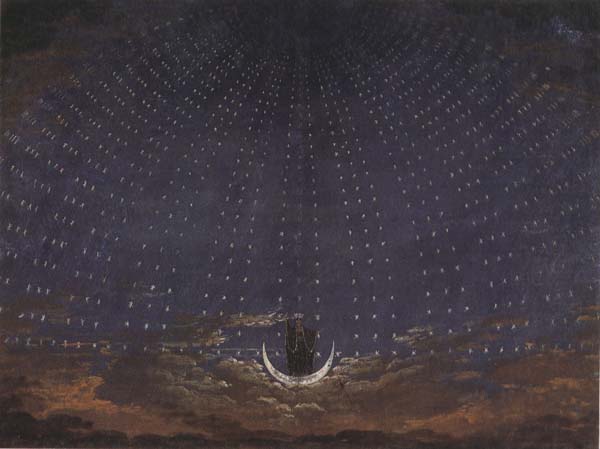 Set Design for The Magic Flute:Starry Sky for the Queen of the Night (mk45)